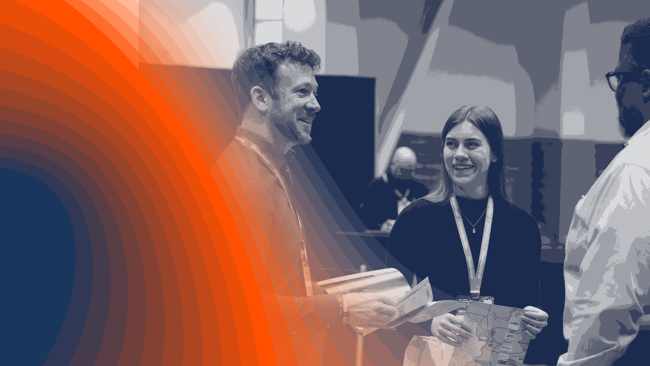 Group of people talking at an APPA conference