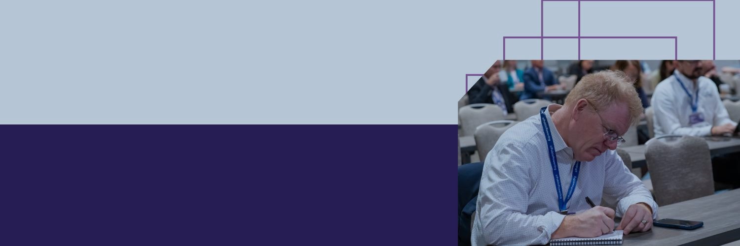 Artwork for APPA Academy Spring Institute 2026 with inset photo of attendee at a table taking notes during a session