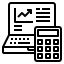 image of computer with calculator