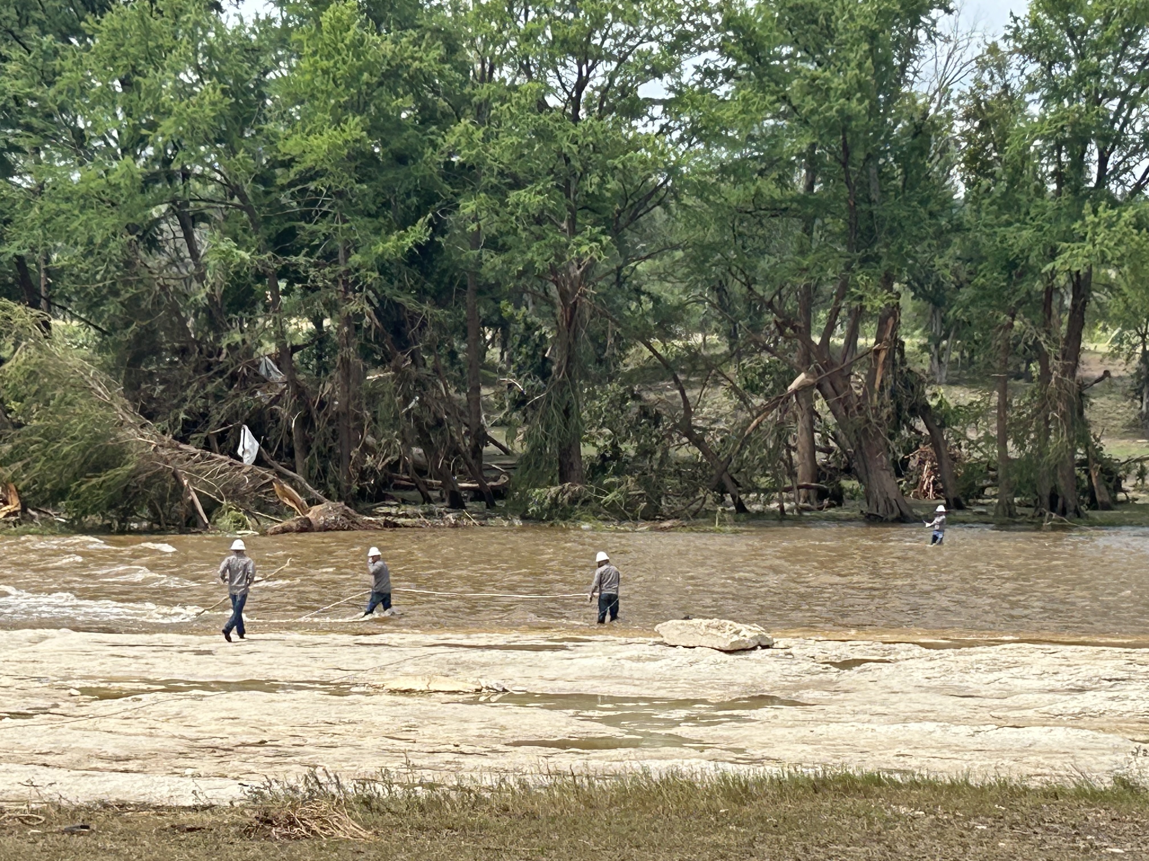 KBUP mutual aid teams in working in the wake of the 2025 Central Texas floods.