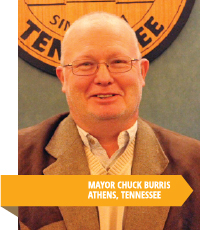 Mayor Chuck Burris, Athens, TN 