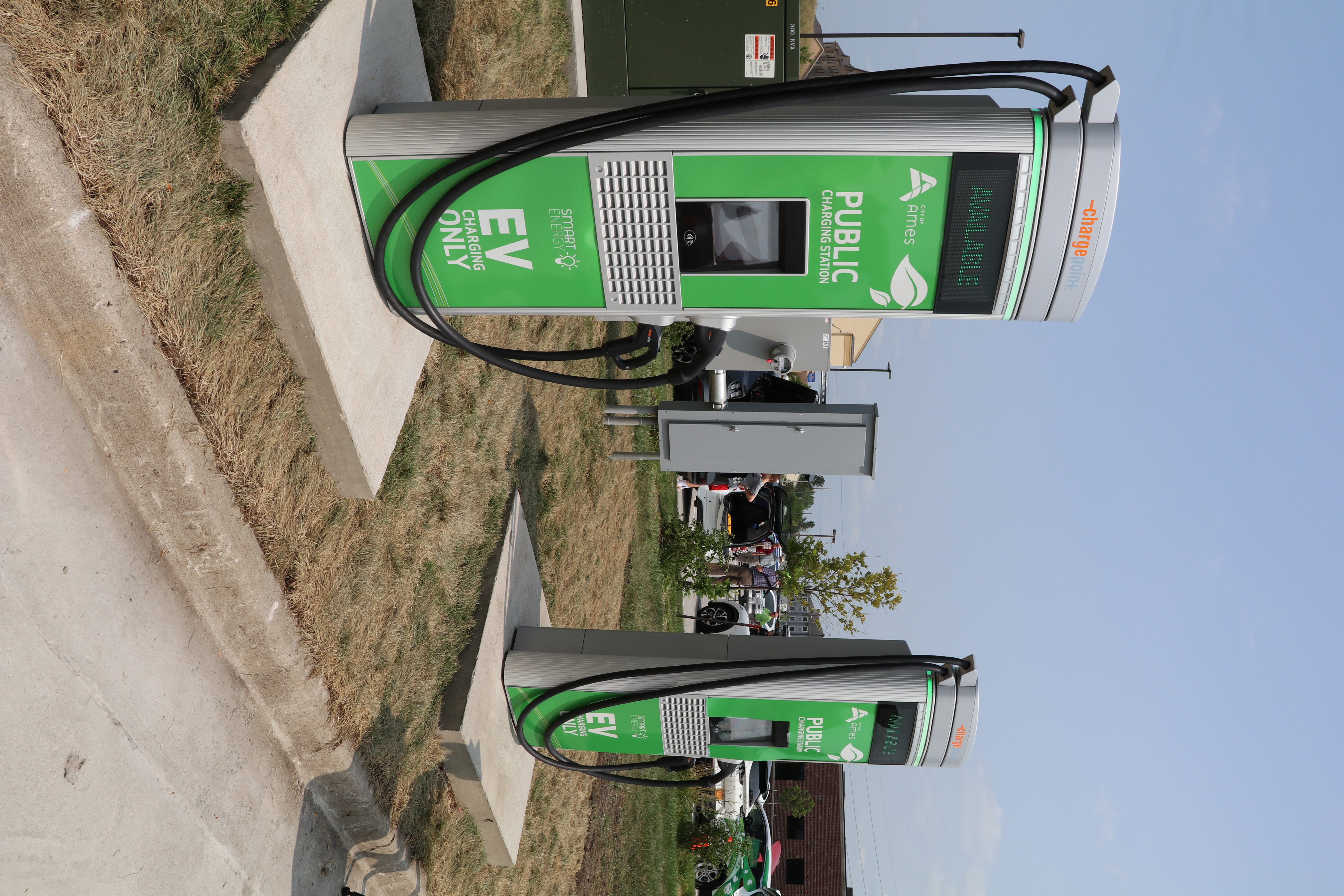 Ames' municipal EV charging stations.