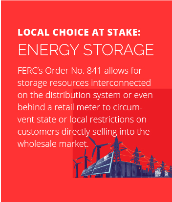 energy storage and local choice