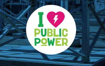 I Love Public Power Sticker