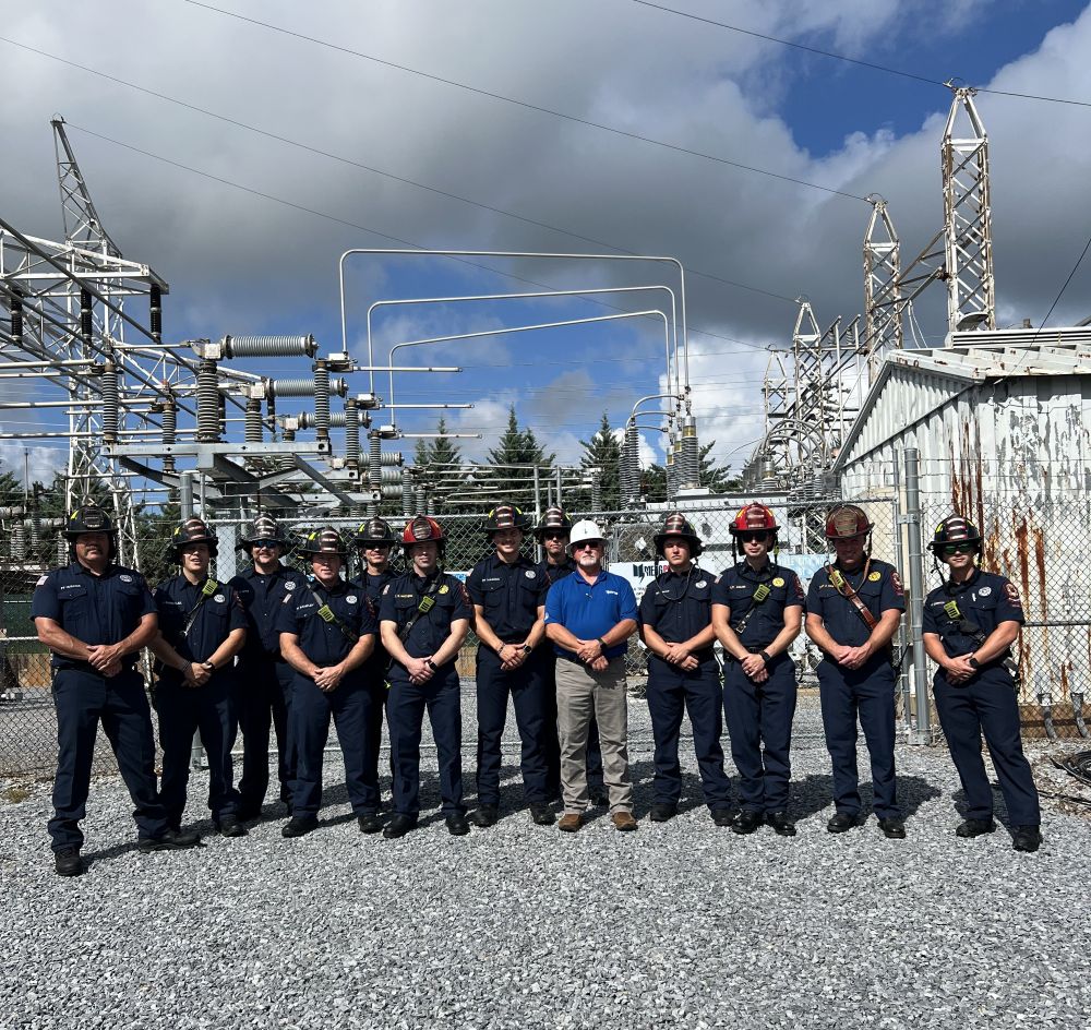 Firefighters at a training in Cartersville, Georgia. Photo courtesy MEAG Power.