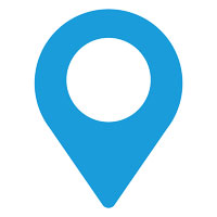 Medium blue location marker