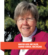 Mayor Geri McCaleb, Grand Haven, MI