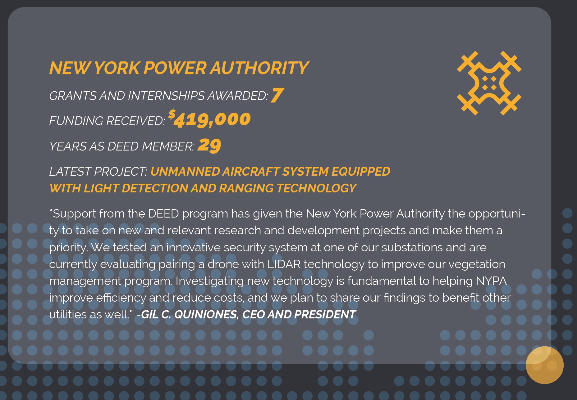 NYPA quote on DEED
