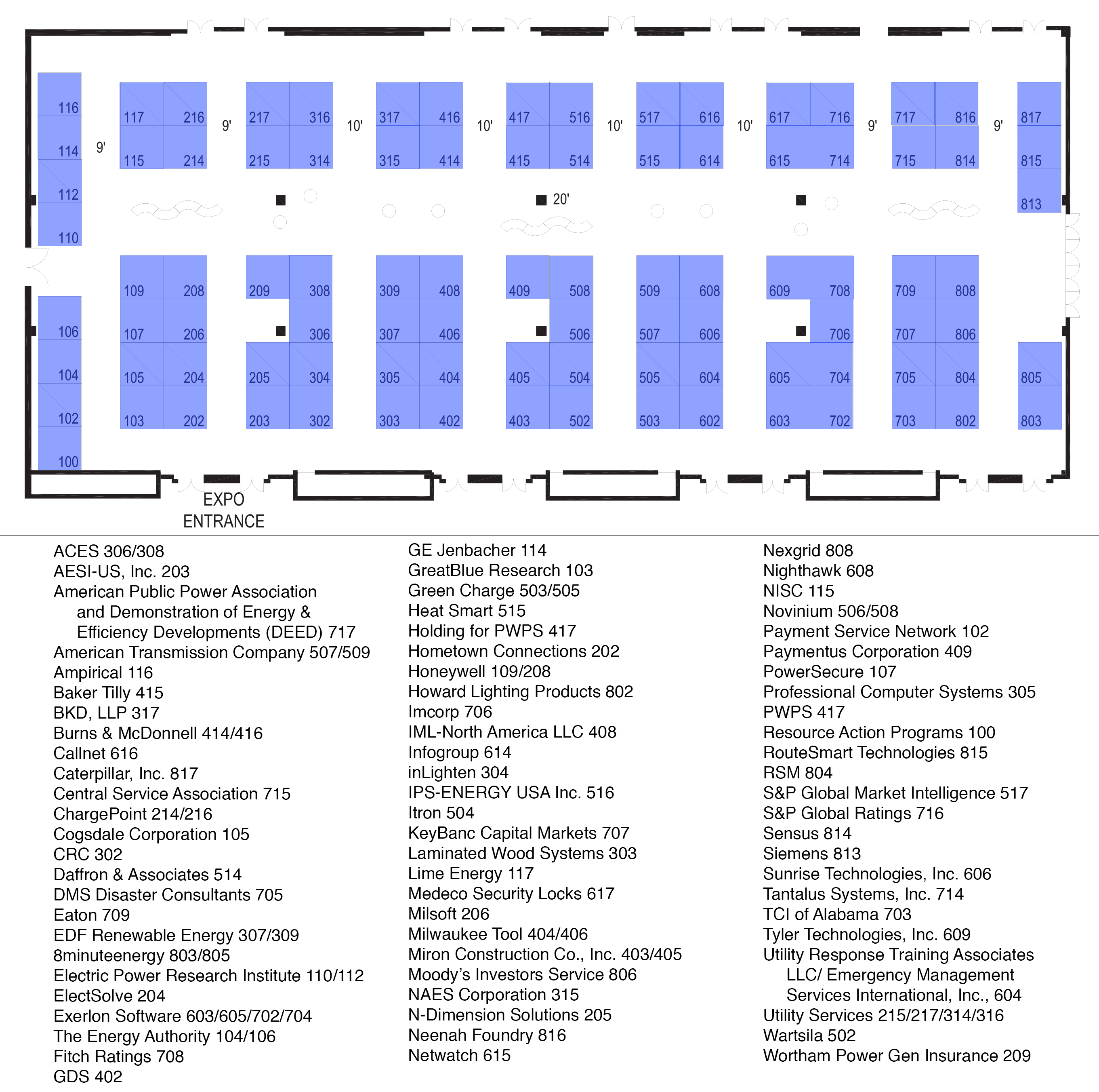 Public Power Expo Floorplan