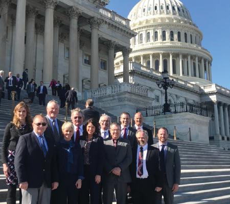 A public power delegation from South Dakota poses with Rep. Kristi Noem