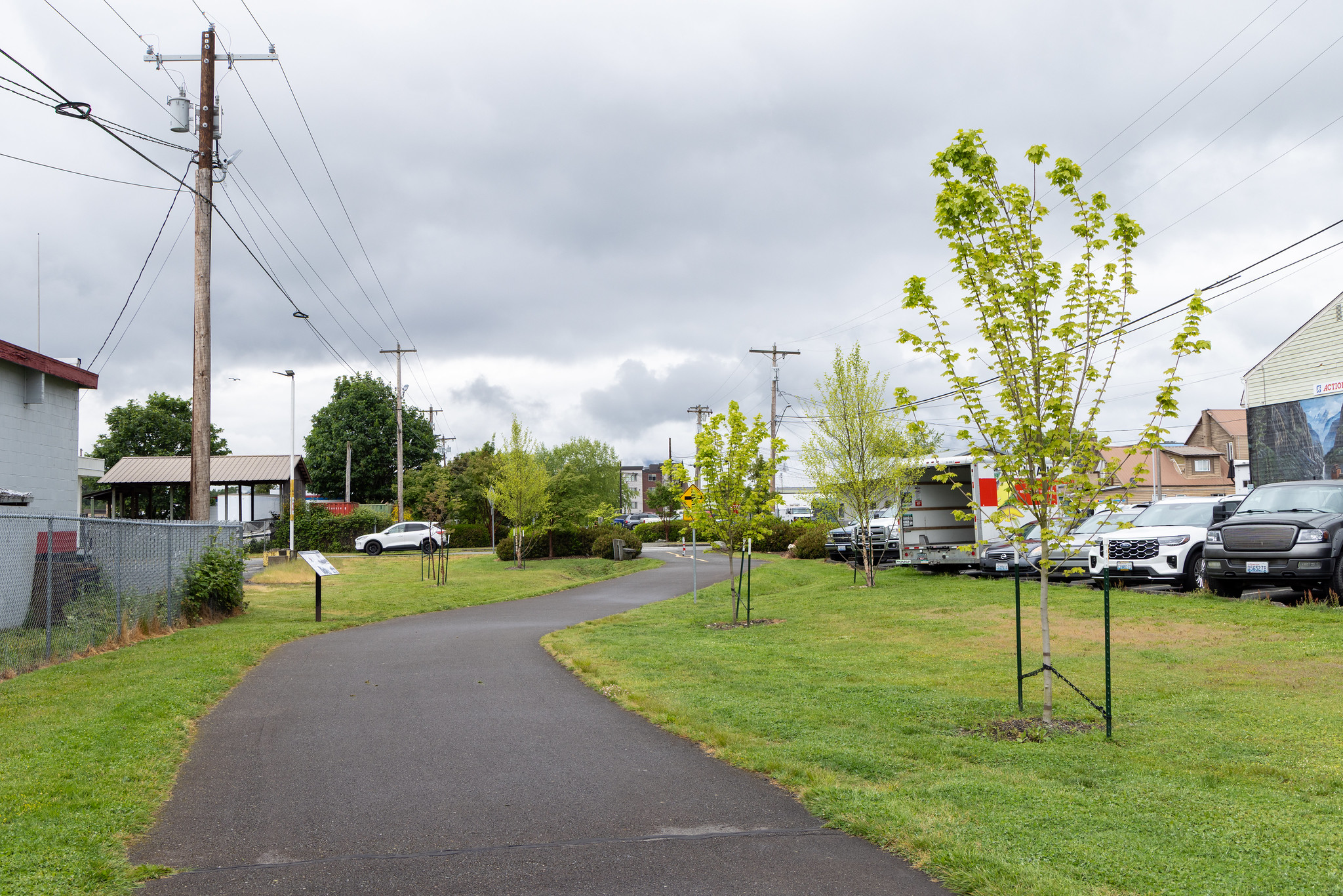 Arlington, WA bike trail after TREE Power.