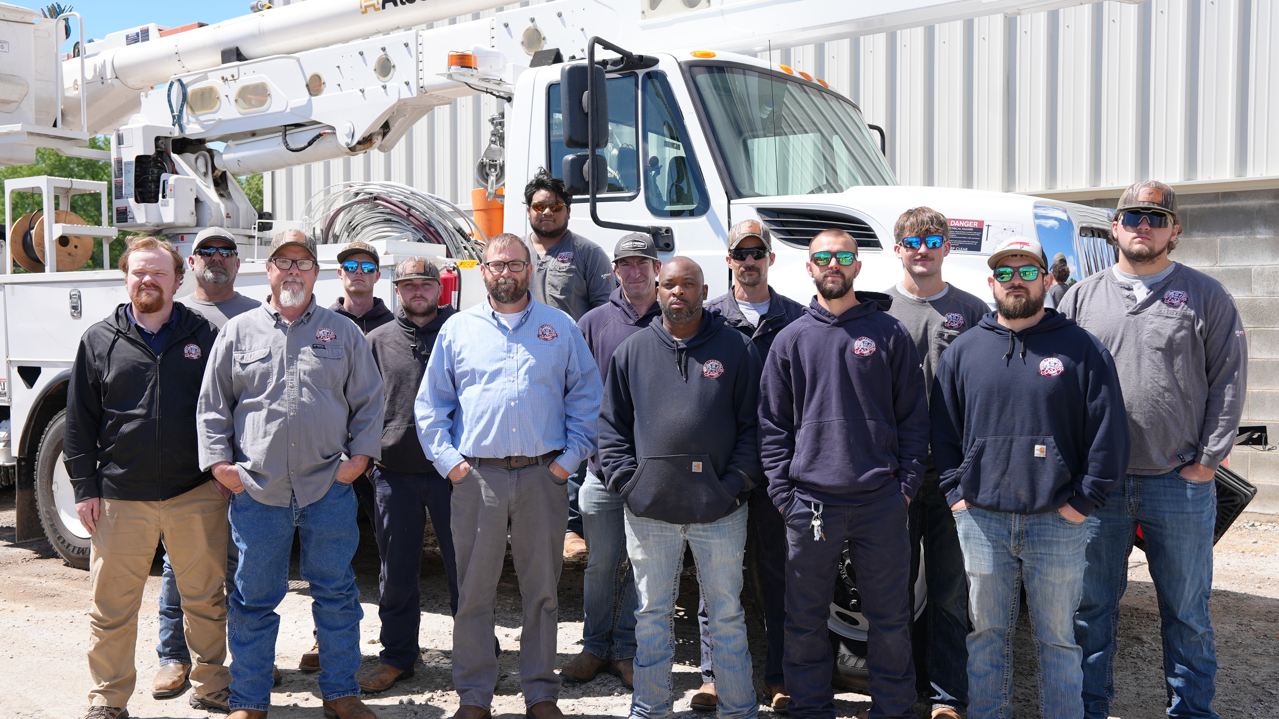 Clayton Electric Department team photo.