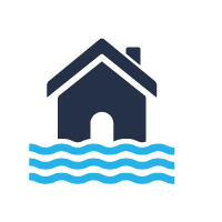 Icon showing flooding