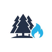 Icon representing wildfire