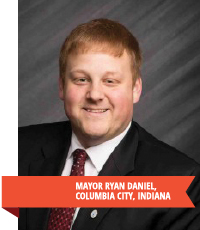 Mayor Ryan Daniel, Columbia City, IN