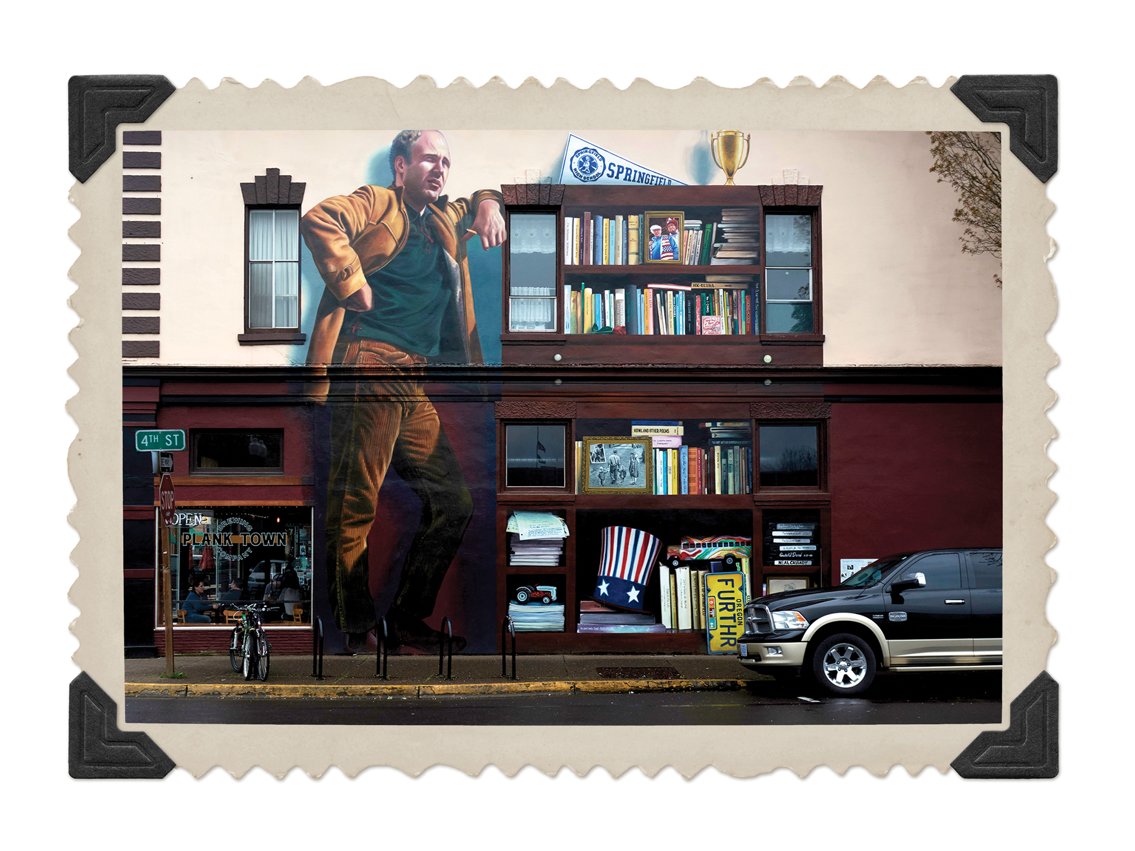 Ken Kesey mural in Springfield, OR