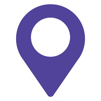 Dark blue location marker