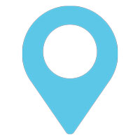 Light cyan location marker
