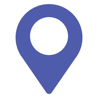 Medium blue location marker