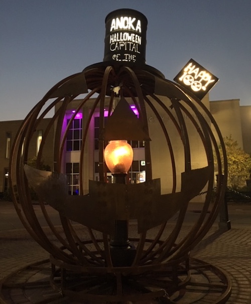 Anoka Art Display for Halloween