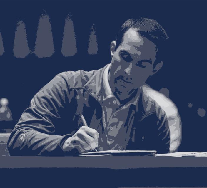 Person taking notes during session