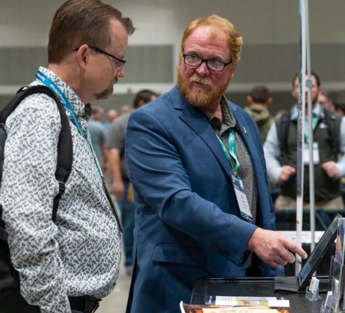 People talking during a demonstration