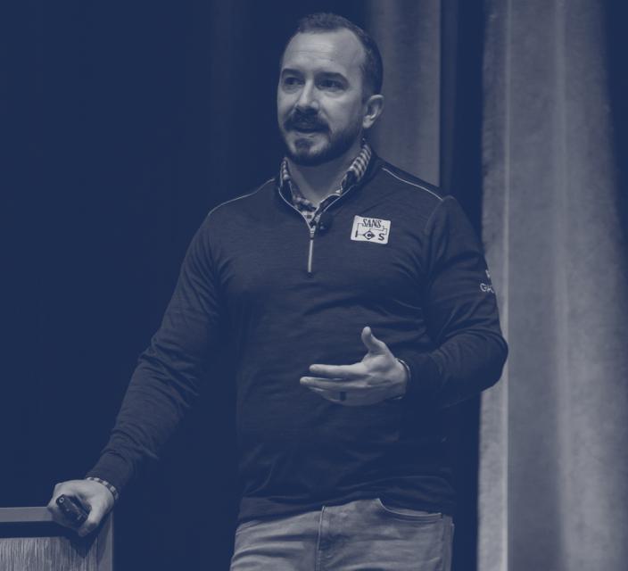 Person speaking during conference session