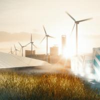 battery storage trailers with solar panels and wind turbines