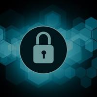 Abstract image of a lock denoting cyber security