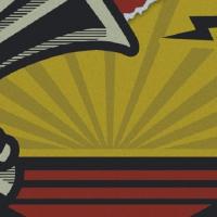 megaphone on yellow background