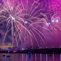 Fourth of July fireworks over Washington, D.C.