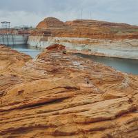 View of GLen Canyon Dam in Arizona