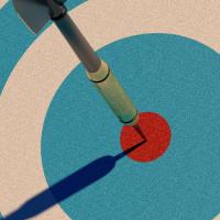 dart in bullseye
