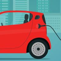 Illustration: electric vehicle recharging