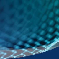 Blue swirls with pixels