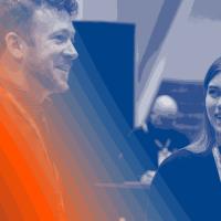 People talking during conference