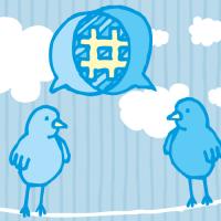 graphic of two birds in conversation