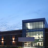 Bowling Green Municipal Utilities building at night