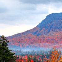 New Hampshire mountains in fall colors