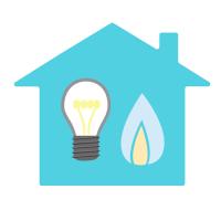 icon of home being heated
