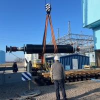 CMU staff overseeing repairs to the twin turbine generator