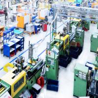 Aerial view of manufacturing facility