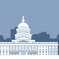 illustration of Capitol building, white house and supreme court