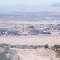 aerial view of electrical work in the Navajo Nation