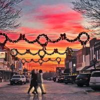 Downtown Falls City, NE at christmastime. Photo by Nikki McKim, Falls City Journal 