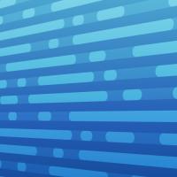 lines with rounded corners on a blue background