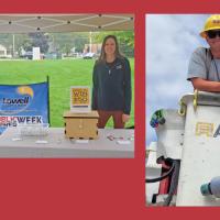 Rolla Municipal Utilities with the Customer Satisfaction award, a communityt event in Lowell Michigan, replacing a streetlight in Rolla, and lineworker repairs in Groton Massachusetts