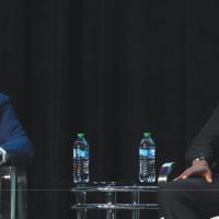 Scott Corwin and Lincoln Electric System CEO Emeka Anyanwu at APPA's 2026 National Conference in Boston.
