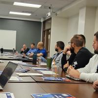 Participants going through the Safe Haven grid exercise in November 2025