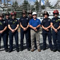 Firefighters in Cartersville, Georgia at a substation training by MEAG Power